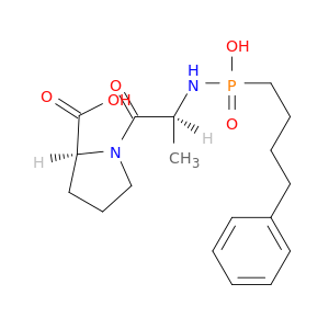 L-Proline, 1-[N-[hydroxy(4-phenylbutyl)phosphinyl]-L-alanyl]-