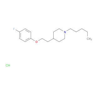 Piperidine, 4-[2-(4-fluorophenoxy)ethyl]-1-pentyl-, hydrochloride