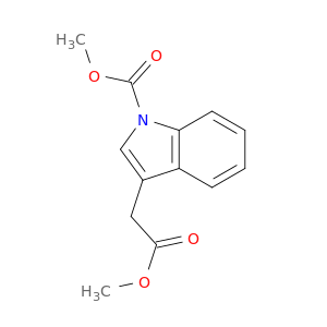 1H-Indole-3-acetic acid, 1-(methoxycarbonyl)-, methyl ester