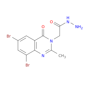 3(4H)-Quinazolineaceticacid, 6,8-dibromo-2-methyl-4-oxo-, hydrazide