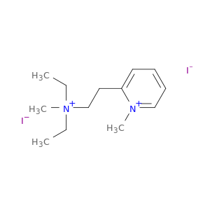 Pyridinium,2-[2-(diethylmethylammonio)ethyl]-1-methyl-, iodide (1:2)