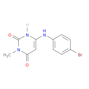 2,4(1H,3H)-Pyrimidinedione, 6-[(4-bromophenyl)amino]-3-methyl-