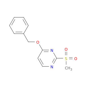 Pyrimidine, 2-(methylsulfonyl)-4-(phenylmethoxy)-