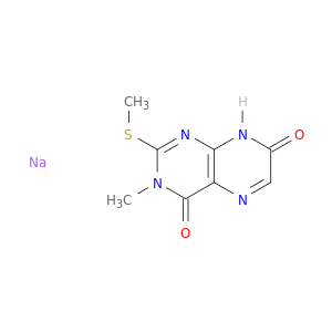 3-Methyl-2-methylthio-4,7(3H,8H)-pteridinedione, Sodium Salt