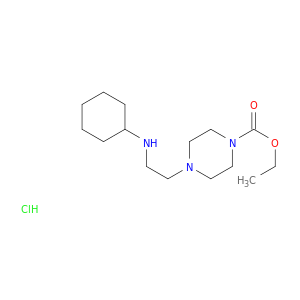 1-Piperazinecarboxylicacid, 4-[2-(cyclohexylamino)ethyl]-, ethyl ester, hydrochloride (1:1)