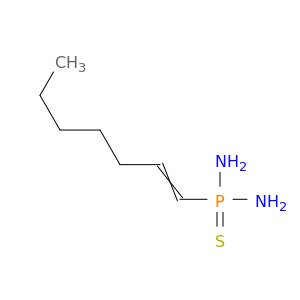 Phosphonothioic diamide, P-1-heptenyl-