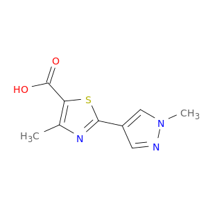 4-Methyl-2-(1-methyl-1H-pyrazol-4-yl)-1,3-thiazole-5-carboxylic Acid