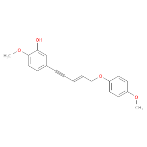 Phenol, 2-methoxy-5-[(3E)-5-(4-methoxyphenoxy)-3-penten-1-ynyl]-