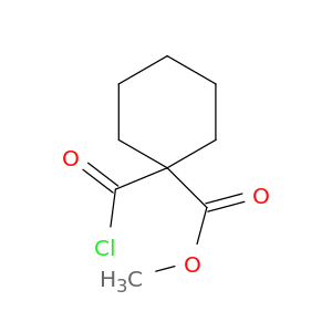 Cyclohexanecarboxylic acid, 1-(chlorocarbonyl)-, methyl ester