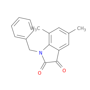 1H-Indole-2,3-dione,5,7-dimethyl-1-(phenylmethyl)-
