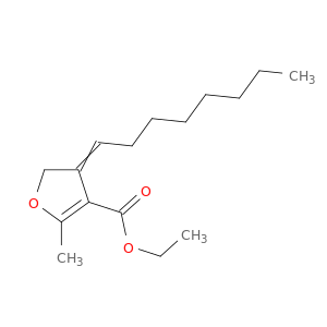 3-Furancarboxylic acid, 4,5-dihydro-2-methyl-4-octylidene-, ethyl ester