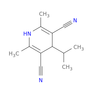 3,5-Pyridinedicarbonitrile, 1,4-dihydro-2,6-dimethyl-4-(1-methylethyl)-