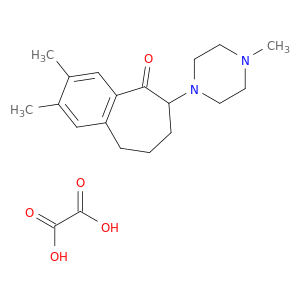 2,3-dimethyl-6-(4-methylpiperazin-1-yl)-6,7,8,9-tetrahydro-5h-benzo[7]annulen-5-one ethanedioate(1:1)