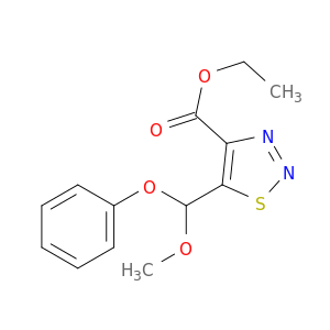 ethyl 5-[methoxy(phenoxy)methyl]-1,2,3-thiadiazole-4-carboxylate