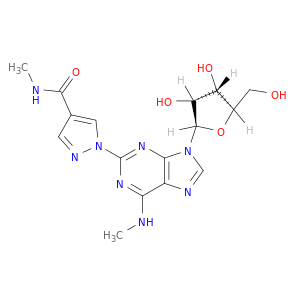 Adenosine, N-methyl-2-[4-[(methylamino)carbonyl]-1H-pyrazol-1-yl]-