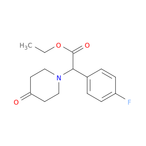 ETHYL (4-FLUOROPHENYL)-(4-OXO-PIPERIDIN-1-YL)ACETATE