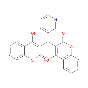 2H-1-Benzopyran-2-one, 3,3'-(3-pyridinylmethylene)bis[4-hydroxy-