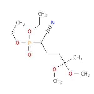 Phosphonic acid, (1-cyano-4,4-dimethoxypentyl)-, diethyl ester