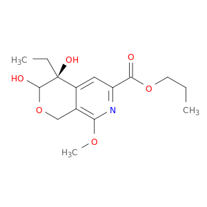 PROPYL (4S)-4-ETHYL-3,4-DIHYDROXY-8-METHOXY-3,4-DIHYDRO-1H-PYRANO[3,4-C]PYRIDINE-6-CARBOXYLATE