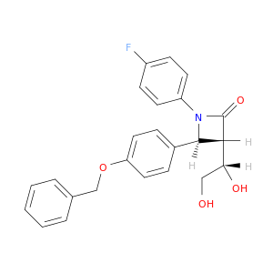 2-AZETIDINONE, 3-[(1S)-1,2-DIHYDROXYETHYL]-1-(4-FLUOROPHENYL)-4-[4-(PHENYLMETHOXY)PHENYL]-, (3S,4S)-