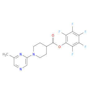 PENTAFLUOROPHENYL 1-(6-METHYLPYRAZIN-2-YL)PIPERIDINE-4-CARBOXYLATE