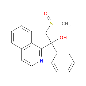 1-Isoquinolinemethanol,a-[(methylsulfinyl)methyl]-a-phenyl-