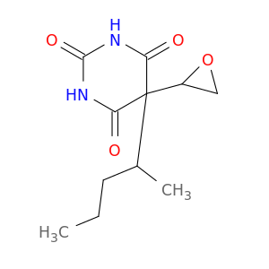 2,4,6(1H,3H,5H)-Pyrimidinetrione,5-(1-methylbutyl)-5-(2-oxiranyl)-