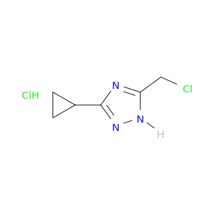 5-(chloromethyl)-3-cyclopropyl-1H-1,2,4-triazole hydrochloride