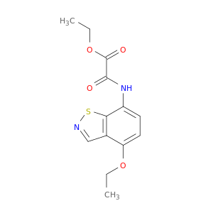 Acetic acid, [(4-ethoxy-1,2-benzisothiazol-7-yl)amino]oxo-, ethyl ester