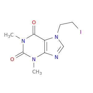 1H-Purine-2,6-dione, 3,7-dihydro-7-(2-iodoethyl)-1,3-dimethyl-