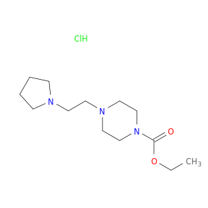 1-Piperazinecarboxylicacid, 4-[2-(1-pyrrolidinyl)ethyl]-, ethyl ester, hydrochloride (1:1)