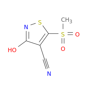 4-Isothiazolecarbonitrile, 2,3-dihydro-5-(methylsulfonyl)-3-oxo-