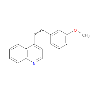 Quinoline,4-[2-(3-methoxyphenyl)ethenyl]-