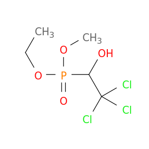 Phosphonic acid, (2,2,2-trichloro-1-hydroxyethyl)-, ethyl methyl ester