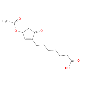 1-Cyclopentene-1-heptanoic acid, 3-(acetyloxy)-5-oxo-