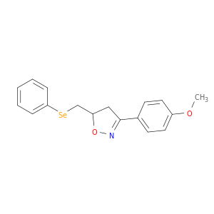 Isoxazole, 4,5-dihydro-3-(4-methoxyphenyl)-5-[(phenylseleno)methyl]-