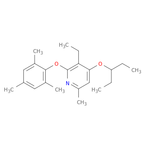 Pyridine, 3-ethyl-4-(1-ethylpropoxy)-6-methyl-2-(2,4,6-trimethylphenoxy)-