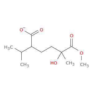 Hexanedioic acid, 2-hydroxy-2-methyl-5-(1-methylethyl)-, 1-methyl ester