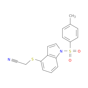 1H-Indole, 4-[(cyanomethyl)thio]-1-[(4-methylphenyl)sulfonyl]-