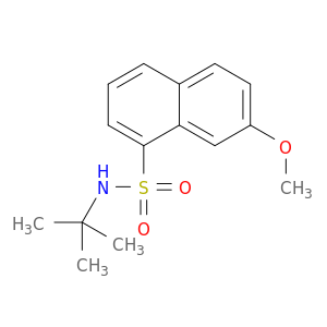 1-Naphthalenesulfonamide, N-(1,1-dimethylethyl)-7-methoxy-