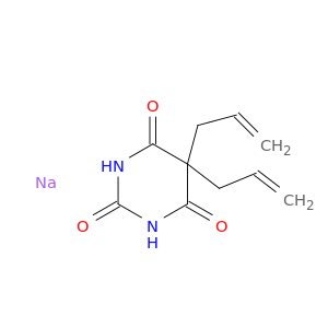 -Pyrimidinetrione,5,5-二-2-丙烯-1-基,钠盐(1：1)