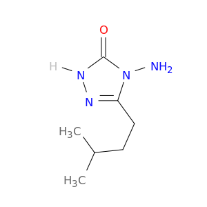 3H-1,2,4-Triazol-3-one, 4-amino-2,4-dihydro-5-(3-methylbutyl)-