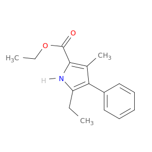 1H-Pyrrole-2-carboxylic acid, 5-ethyl-3-methyl-4-phenyl-, ethyl ester
