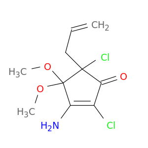 2-Cyclopenten-1-one,3-amino-2,5-dichloro-4,4-dimethoxy-5-(2-propen-1-yl)-