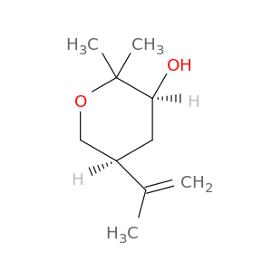 2H-Pyran-3-ol, tetrahydro-2,2-dimethyl-5-(1-methylethenyl)-, (3S,5S)-