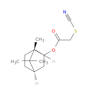 (1s,2s,4r)-1,7,7-trimethylbicyclo[2.2.1]hept-2-yl thiocyanatoacetate