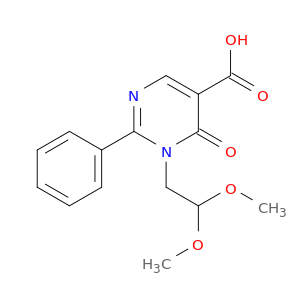 1-(2,2-DIMETHOXYETHYL)-6-OXO-2-PHENYL-1,6-DIHYDROPYRIMIDINE-5-CARBOXYLIC ACID