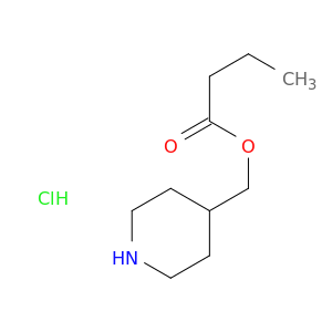 Butanoic acid, 4-piperidinylmethyl ester, hydrochloride