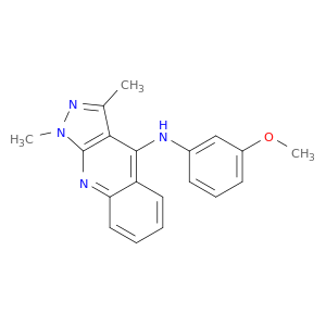 1H-Pyrazolo[3,4-b]quinolin-4-amine, N-(3-methoxyphenyl)-1,3-dimethyl-