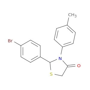 4-Thiazolidinone, 2-(4-bromophenyl)-3-(4-methylphenyl)-